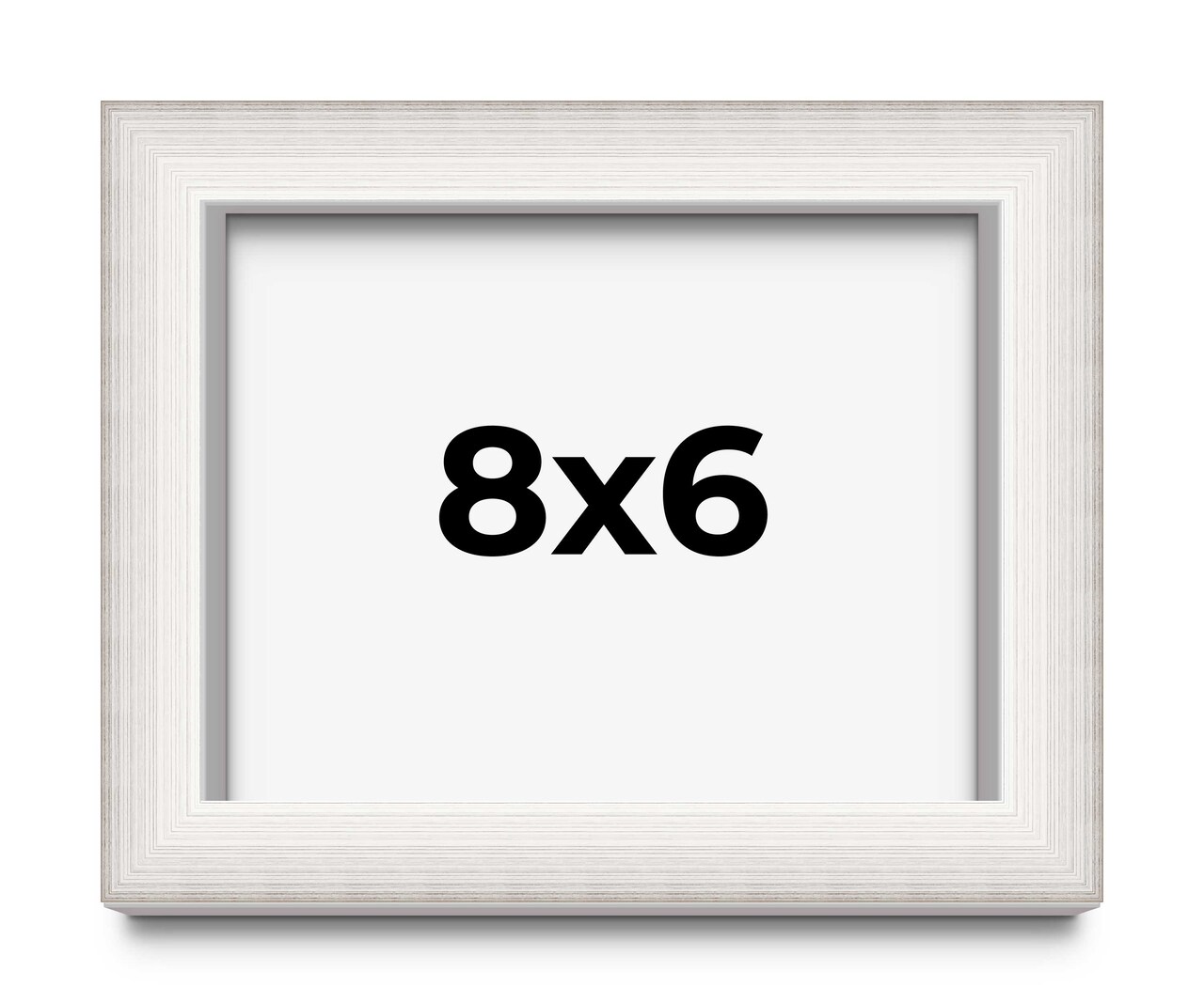 Photo Size Shadow Box 1.5" Depth Silver Picture Frame - UV Acrylic, Backing, Hanging Hardware